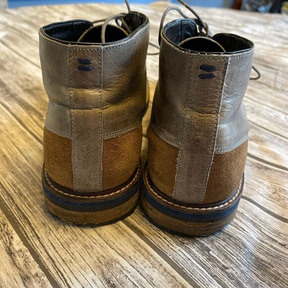 Testosterone Air Alert Grey/Rust Leather Lace-up - Picture 4 of 10